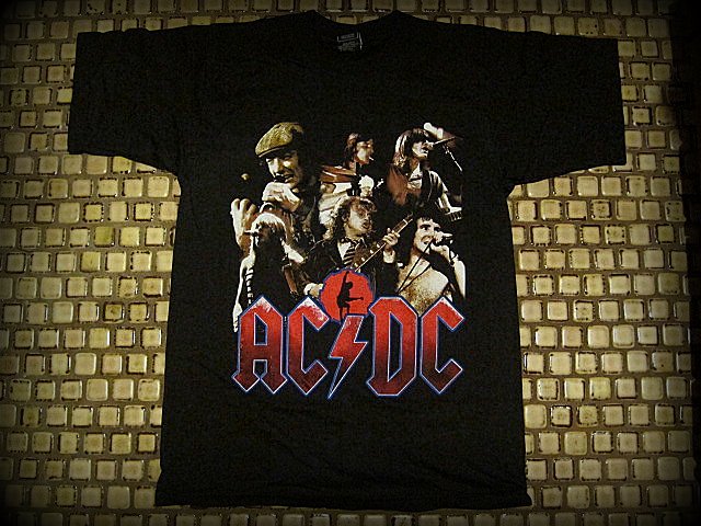 AC/DC - Group Live Collage T-Shirt